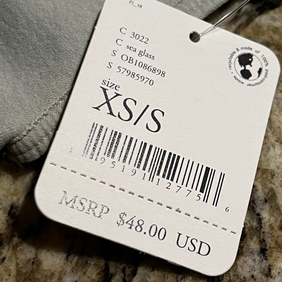 💗GET 20% OFF💗NWT Free People Movement Square Neck Good Karma Bra - Sea Glass - Picture 7 of 11